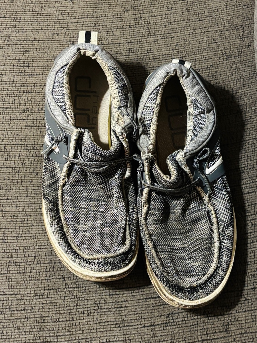 Men's Gray Hey Dude Shoes size 7